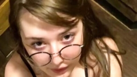 Small tits nerdy teen pov blowjob i found...