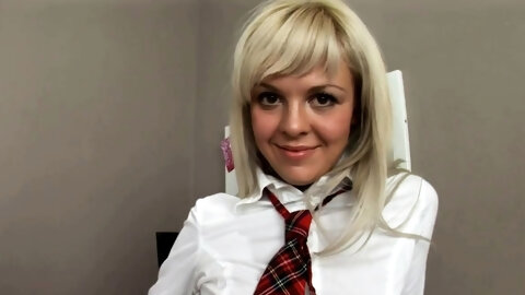 Blonde Teen Solo Masturbation